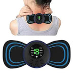 Butterfly Massager Machine for Pain Relief, Rechargeable Full Body TENS Massager with 8 Modes 19 Levels Wireless Vibration Machine