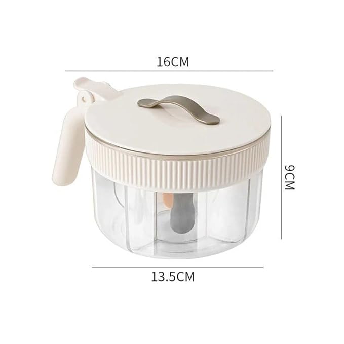 4-in-1 Spice Storage Box, Multi-Compartment Seasoning Container Organiser, Airtight Sealed Salt Pepper Dispenser for Home Cooking - CL-BR-5572