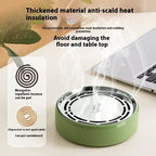 Solid Click-Separator Mosquito Coil Case with Press-Lift Divider Steel Heat Shield Smokeless Portable Sawtooth Storage Holder