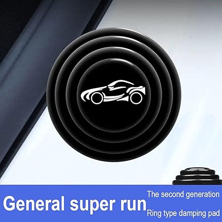 12 pcs Car Door Shock Absorber Car Door Protection Sticker,Buffer Bumper Cushion Door Shock Absorbing Gaskets Logo Sports