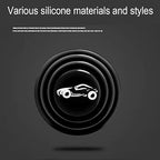 12 pcs Car Door Shock Absorber Car Door Protection Sticker,Buffer Bumper Cushion Door Shock Absorbing Gaskets Logo Sports