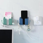 Pack of 4 Wall Mount Self-Adhesive Wall Storage Mobile Holder