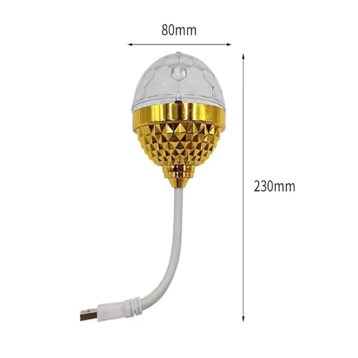 Rotating Magic Ball Light with Lamp Holder Set pack of 1