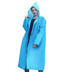 EVA Waterproof Rain Coat Hooded Full Sleeve Unisex Rainwear Poncho pack of 2