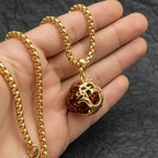Rudraksha Om pendant with chain Pack of 1