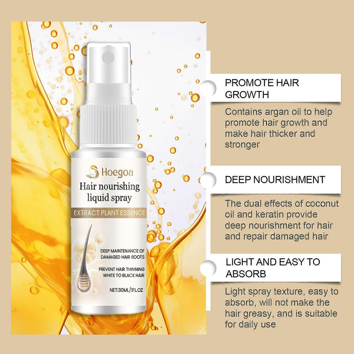 hair Nourishing Spray 100ml Each Pack Of 2