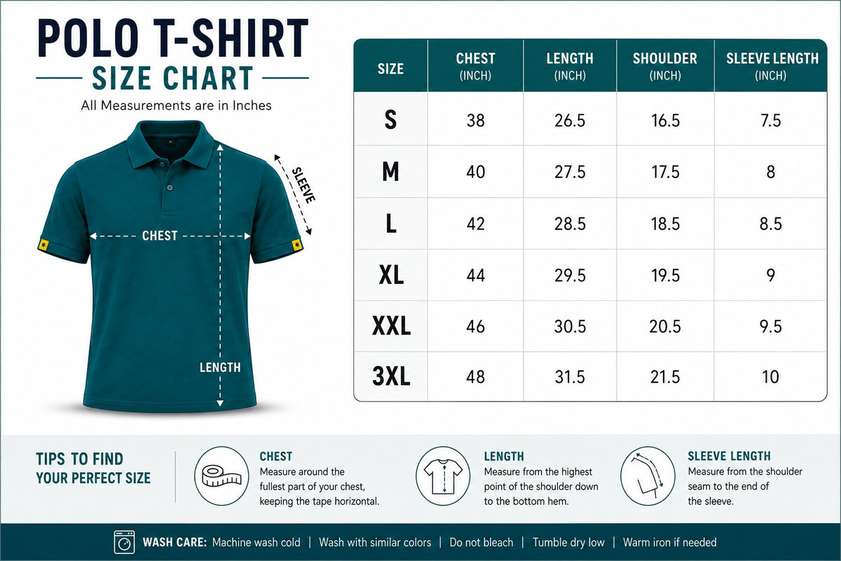 Pack of 5 Polyester polo Tshirt (assorted color)