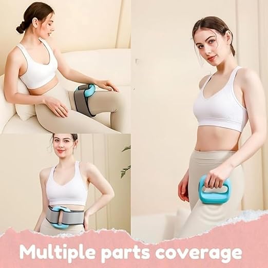 Full Body Massager Ring Machine for Back Pain Relief & Relaxation | Handheld Electric Mini Massager Gun with Strap assorted colors
