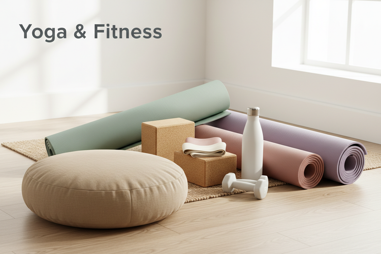 another and not add too much text , show yoga and fitness products also