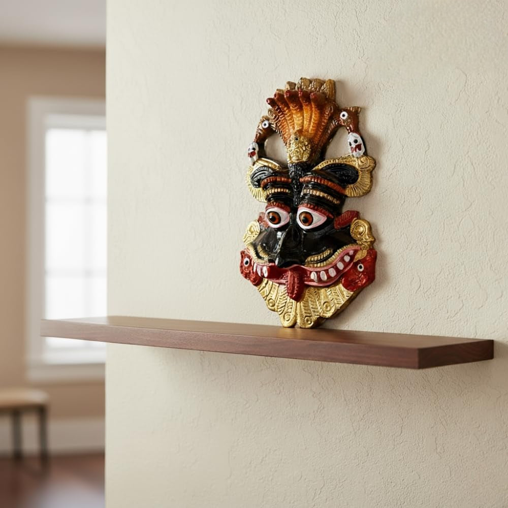 Keerthi Mukha Wall Hanging | Traditional Protective Mask |Hindu Vastu Symbol